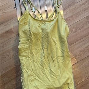 Neon lululemon built in tank